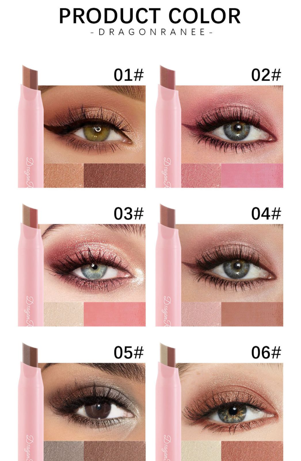 Dragon Ranee Eyeshadow Sticks pack of 6
