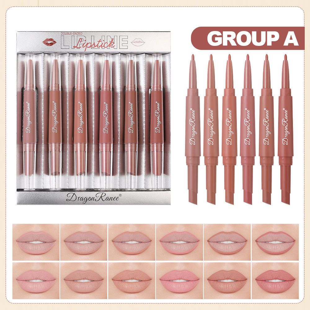 Dragon Ranee 
2 in 1 Lipsticks & Lip Liner
pack Of 6