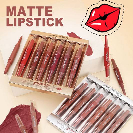 Dragon Ranee 
2 in 1 Lipsticks & Lip Liner
pack Of 6