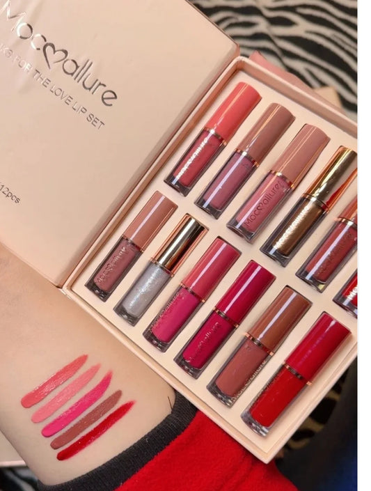 12 pcs Mocallure Lip Gloss
