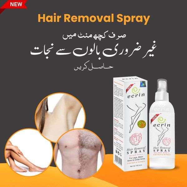 Ecrin Hair Removal Spray for Men and Women 100% Original Quick Hair Removal Spray